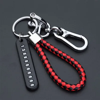 Anti-Lost Phone Number Key Ring for Home, Car and Motorbike Keys